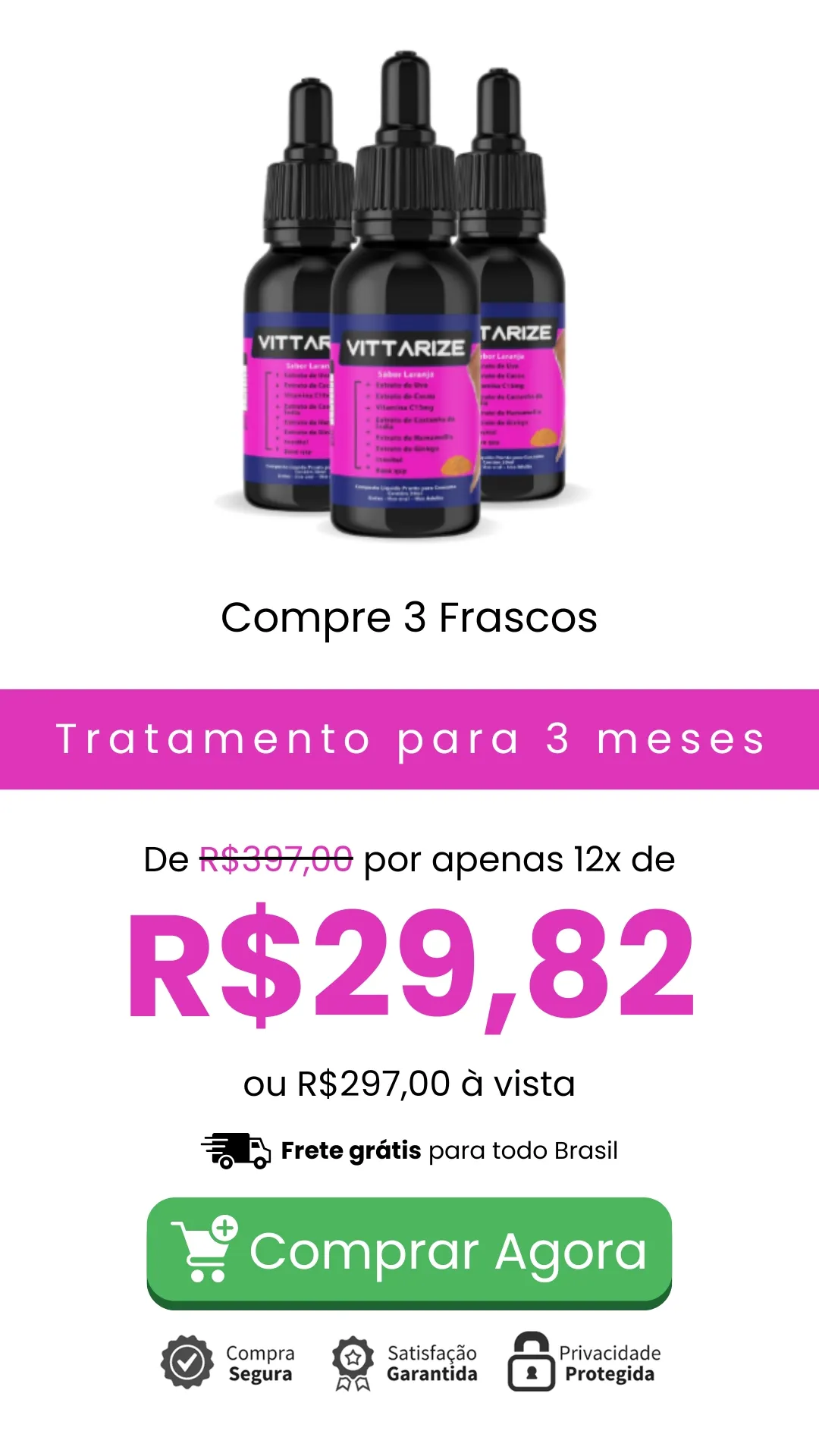 3 Frascos