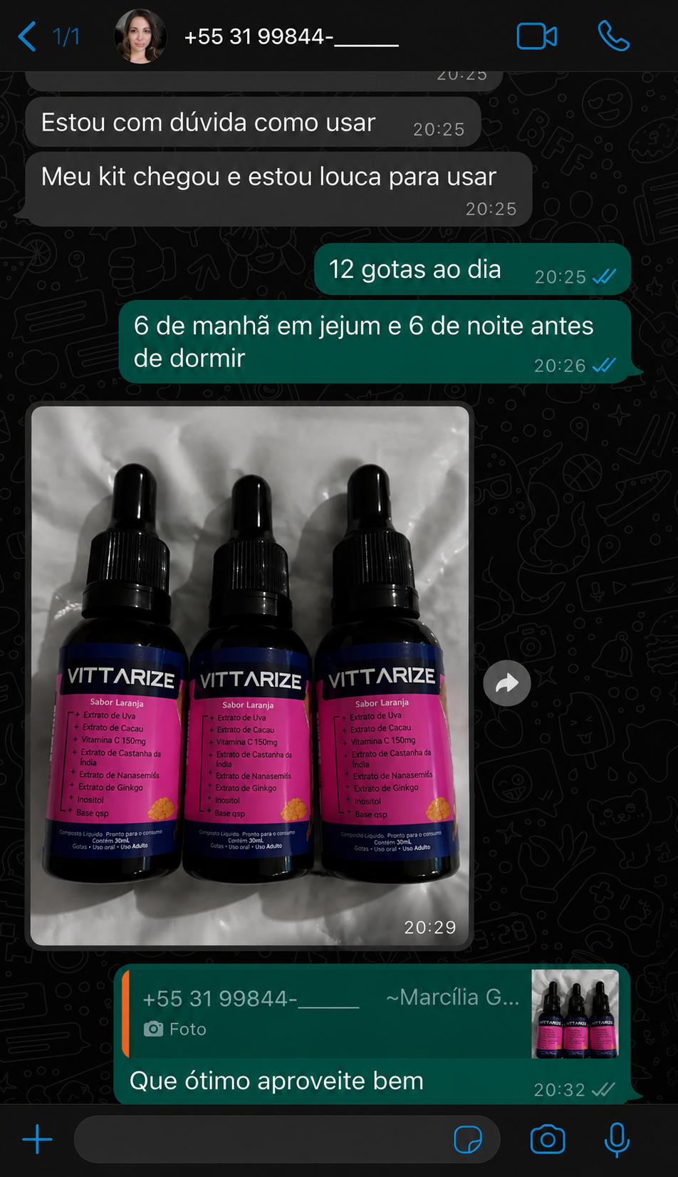 vittarize , recebidos